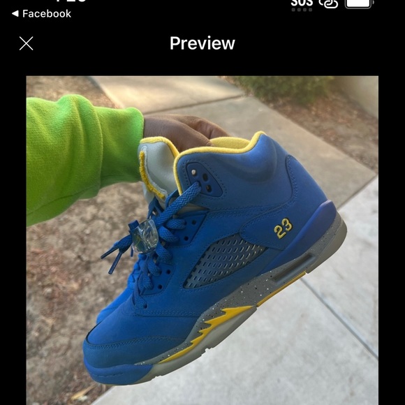 Size 7y Jordan 5 - Picture 4 of 6